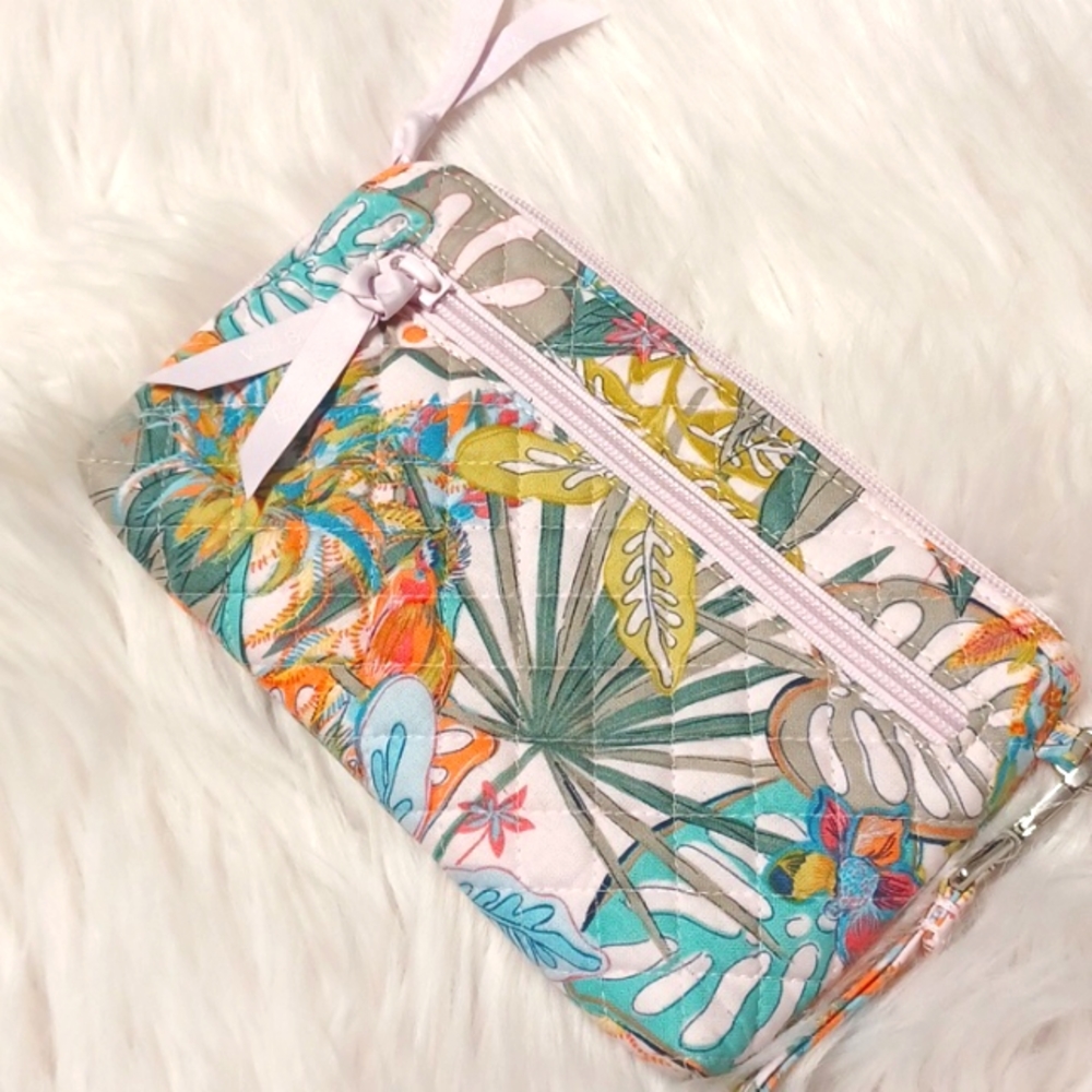 Vera Bradley wristlet, zipper wallet, spring summer design, card purse, new